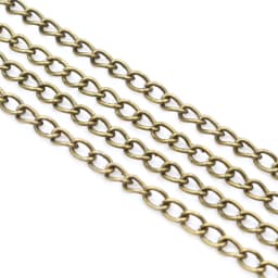 5 Meters/lot 3x2mm 4x3mm Bronze Gold Silver 5 Colors Plated Unwelded Iron Cable Chains DIY Jewelry Making Findings Accessories
