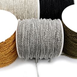 5 Meters/lot 3x2mm 4x3mm Bronze Gold Silver 5 Colors Plated Unwelded Iron Cable Chains DIY Jewelry Making Findings Accessories