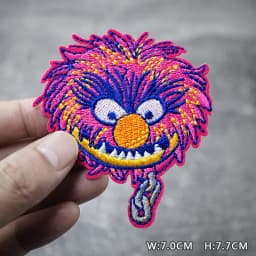 HEART EYE DIY Child Patches Embroidery For T-Shirt Iron On Appliques Clothes Jeans Stickers Badges Parche ROCK MUSIC PUNK