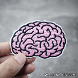 HEART EYE DIY Child Patches Embroidery For T-Shirt Iron On Appliques Clothes Jeans Stickers Badges Parche ROCK MUSIC PUNK