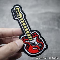 HEART EYE DIY Child Patches Embroidery For T-Shirt Iron On Appliques Clothes Jeans Stickers Badges Parche ROCK MUSIC PUNK