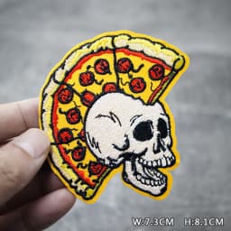 HEART EYE DIY Child Patches Embroidery For T-Shirt Iron On Appliques Clothes Jeans Stickers Badges Parche ROCK MUSIC PUNK