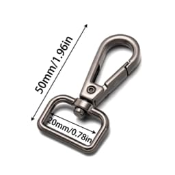 5pcs 14/16/20/25/32/38mm Swivel Lobster Clasp Keychains Closure For Rotating Hook Key Fob Carabiner Bag Making Supplies Crafts