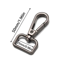 5pcs 14/16/20/25/32/38mm Swivel Lobster Clasp Keychains Closure For Rotating Hook Key Fob Carabiner Bag Making Supplies Crafts