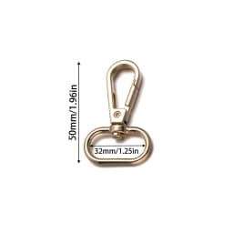 5pcs 14/16/20/25/32/38mm Swivel Lobster Clasp Keychains Closure For Rotating Hook Key Fob Carabiner Bag Making Supplies Crafts