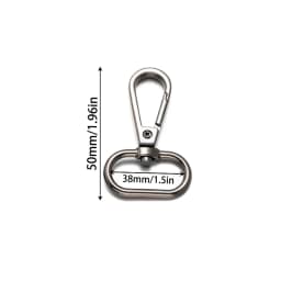 5pcs 14/16/20/25/32/38mm Swivel Lobster Clasp Keychains Closure For Rotating Hook Key Fob Carabiner Bag Making Supplies Crafts