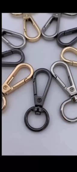 5pcs 14/16/20/25/32/38mm Swivel Lobster Clasp Keychains Closure For Rotating Hook Key Fob Carabiner Bag Making Supplies Crafts
