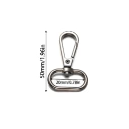 5pcs 14/16/20/25/32/38mm Swivel Lobster Clasp Keychains Closure For Rotating Hook Key Fob Carabiner Bag Making Supplies Crafts
