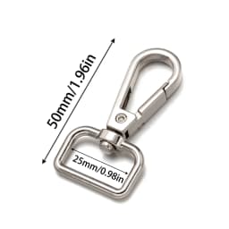 5pcs 14/16/20/25/32/38mm Swivel Lobster Clasp Keychains Closure For Rotating Hook Key Fob Carabiner Bag Making Supplies Crafts