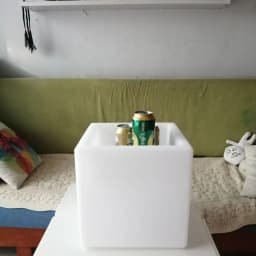 Plastic Cubes Shell Case, Bar Table, Outdoor, Plastic PE, Cube Stool, D20cm, D25cm, D30cm, 40cm, 43cm, 50cm, 60cm, 1Pc