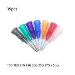 10/25/35/55pcs 0.5inch Precision Liquid Dispenser Syringe Needles 14G 15G 16G 17G 18G 19G 20G-30G Gauge Glue Dispenser Needle