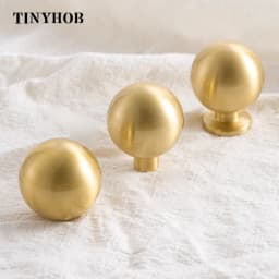 Tinyhob Round Ball Dresser Knobs Drawer Pulls Handles Gold Furniture Handles for Cabinets and Drawers Knobs Wardrobe Pulls