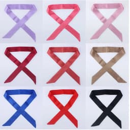 Small Silk Scarf Solid Handle Bag Ribbons Headband female 2021 Fashion Luxury Brand satin Hair Tie Long Scarves