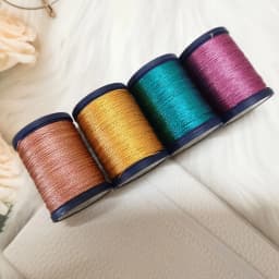 0.5 0.8 Mm Wax Thread Colored Gold Round Handmade Leather Polyester Environmental Protection Metallic Luster Jewelry