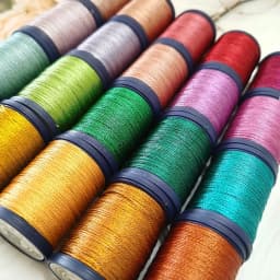 0.5 0.8 Mm Wax Thread Colored Gold Round Handmade Leather Polyester Environmental Protection Metallic Luster Jewelry