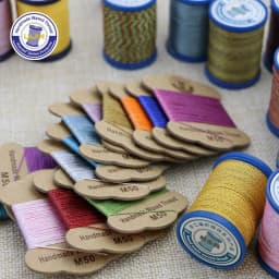 0.5 0.8 Mm Wax Thread Colored Gold Round Handmade Leather Polyester Environmental Protection Metallic Luster Jewelry