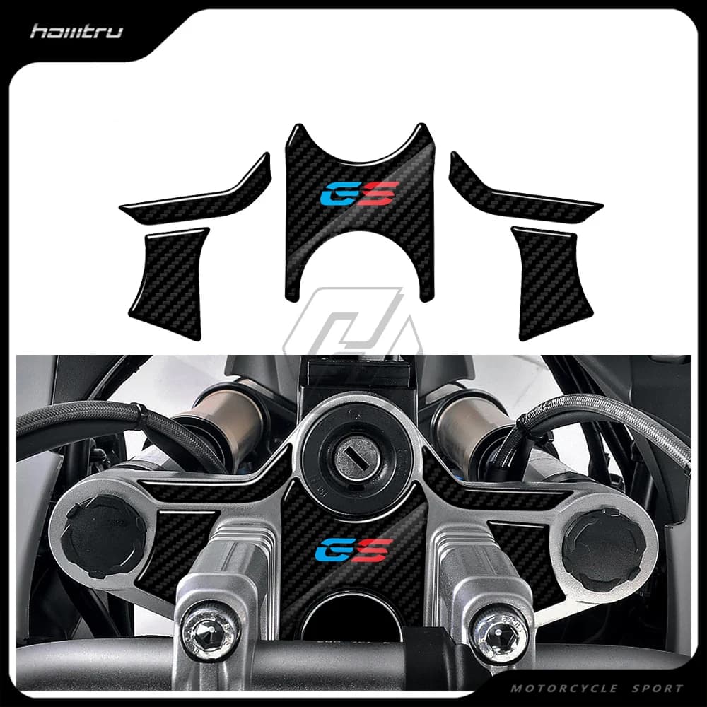3D Carbon-look Upper Triple Yoke Defender Case for BMW Motorrad R1200GS 2008-2012