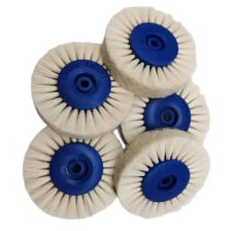 5pcs Dental Laboratory Lab Tools Materials Latch Polishing Brush Wheel Rotary Wool Goat Cotton Black Buff Dentistry Odontologia