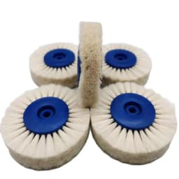 5pcs Dental Laboratory Lab Tools Materials Latch Polishing Brush Wheel Rotary Wool Goat Cotton Black Buff Dentistry Odontologia