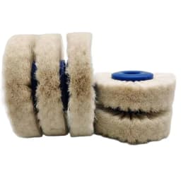 5pcs Dental Laboratory Lab Tools Materials Latch Polishing Brush Wheel Rotary Wool Goat Cotton Black Buff Dentistry Odontologia