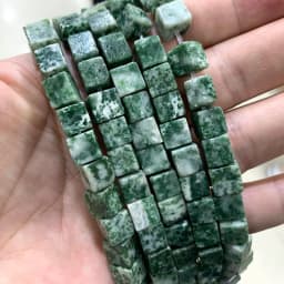 Wholesale 8*8mm Square Tiger Eye Turquoises Crystal Jades Natural Cube Stone Beads For Jewelry Making DIY Bracelet Accessories