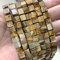 Wholesale 8*8mm Square Tiger Eye Turquoises Crystal Jades Natural Cube Stone Beads For Jewelry Making DIY Bracelet Accessories