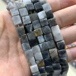 Wholesale 8*8mm Square Tiger Eye Turquoises Crystal Jades Natural Cube Stone Beads For Jewelry Making DIY Bracelet Accessories