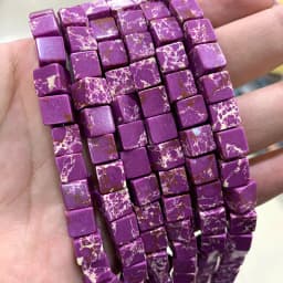 Wholesale 8*8mm Square Tiger Eye Turquoises Crystal Jades Natural Cube Stone Beads For Jewelry Making DIY Bracelet Accessories