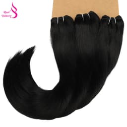 Real Beauty Straight Hair Weave Bundles 14"-28" Hight Ratio Remy Hair Extensions Platinum Blond Brazilian Brown Piano Color