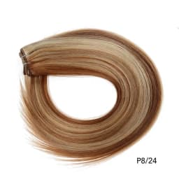 Real Beauty Straight Hair Weave Bundles 14"-28" Hight Ratio Remy Hair Extensions Platinum Blond Brazilian Brown Piano Color