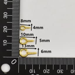 100-200Pcs/lot 4-6mm Screw Eye Pins Bails Charms Pendant Thread Eye Hooks Clasps For Jewelry Making Supplies