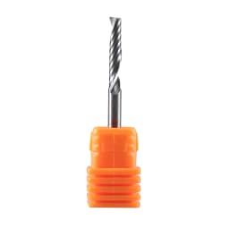 Dreanique 5pc/lot Single Flute Spiral End Mill CNC 3D Advertisement Engraving 1 Flute Bit for wood Acrylic Aluminum Plastics Cut