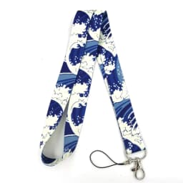 Vintage Kanagawa Hokusai Wave Lanyard Badge ID Mobile Phone Rope Key Lanyard Neck Straps Accessories webbings ribbons