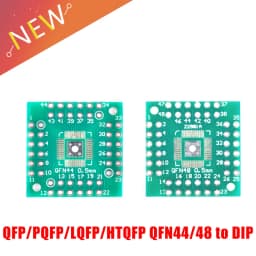 5pcs/1pc 0.5mm QFP/PQFP/LQFP/HTQFP QFN44/48 Turn DIP Adapter Plate HTQFP QFN48 to DIP48 QFN44