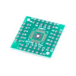 5pcs/1pc 0.5mm QFP/PQFP/LQFP/HTQFP QFN44/48 Turn DIP Adapter Plate HTQFP QFN48 to DIP48 QFN44