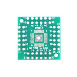 5pcs/1pc 0.5mm QFP/PQFP/LQFP/HTQFP QFN44/48 Turn DIP Adapter Plate HTQFP QFN48 to DIP48 QFN44