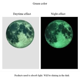 30cm Luminous 3D Moon Wall Stickers For Kids Baby Room Bedroom Decoration Living Room Home Decals Glow In The Dark Wallpaper