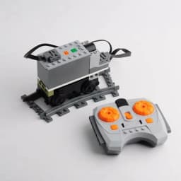 DIY Train Motor Set IR Remote Receiver AAA Battery Case LED Strip Rail Tracks compatible with city train PF MOC Blocks