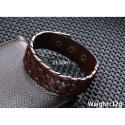 2024 Personalized Jewelry Bracelets Bangles Cuff Bracelet Men Vintage Handmade Weave Smooth PU Leather Bracelet Pulsera Hombre