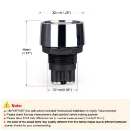 1PC 12V 50A 3 Pin SPST Momentary Engine Start Button Keyless Push Ignition Switch ON OFF For Cars Truck Marine RV