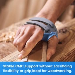 VELPEAU CMC Thumb Brace with Shape-memory Restriction Splint, Thumb CMC Joint Stabilizer for Thumb Basal Arthritis Pain