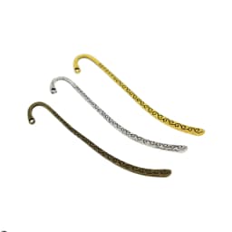 20pcs assorted colors classic simple alloy metal blank beading simple infinite symbol pattern bookmark DIY Making