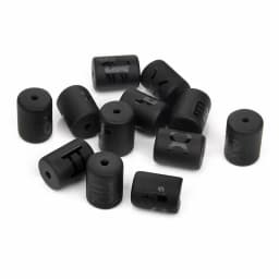 12 Zodiac Beads Charms Matte Black Onyx Constellation Beads Cylinder Pendant For DIY Making Jewelry Findings Bracelets Neckalces