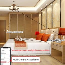 UBARO EU Standard Wifi Smart Stair Touch Switch Luxury Glass Panel Toggle Button App Control Voice Alexa Google Home 1Gang 2 Way