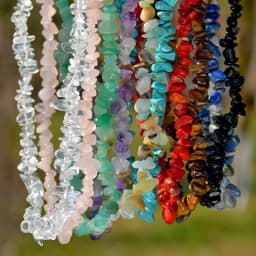 Natural Irregular Stone Crystal Necklace Bohemian Spring/Summer Beach Style
