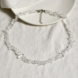 Natural Irregular Stone Crystal Necklace Bohemian Spring/Summer Beach Style