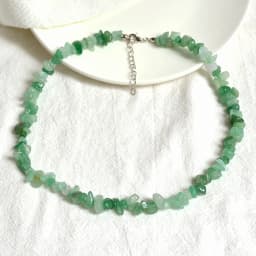 Natural Irregular Stone Crystal Necklace Bohemian Spring/Summer Beach Style