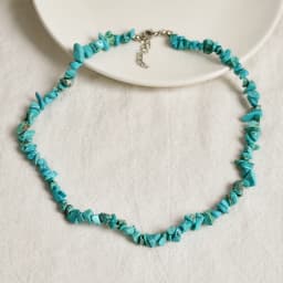 Natural Irregular Stone Crystal Necklace Bohemian Spring/Summer Beach Style