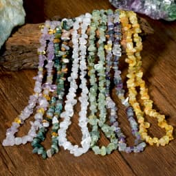 Natural Irregular Stone Crystal Necklace Bohemian Spring/Summer Beach Style