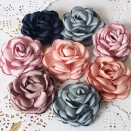 10PCS/Lot Handmade Rose Fabric Artificial Flowers For Hats Dress Decoration Hair Accessories